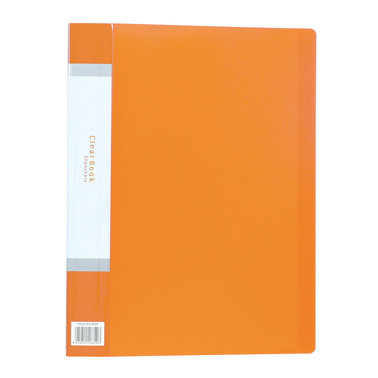 楽天市場】クリアブック 厚手 A4 20ポケット 全7色 1個入 / ファイル