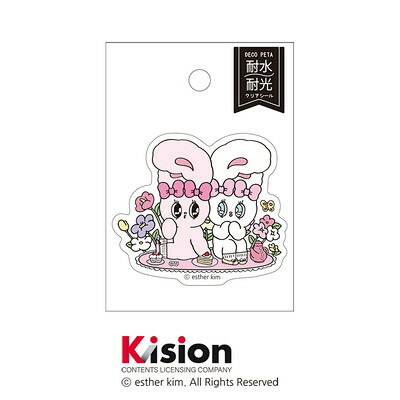 40枚 エスターバニー1 防水ステッカー シール | aboo エスター