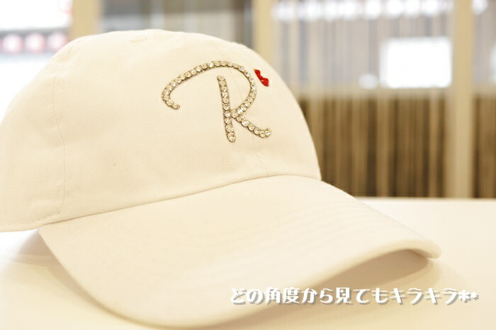 楽天市場】帽子 人気のイニシャル カジュアルキャップ 帽子デコ