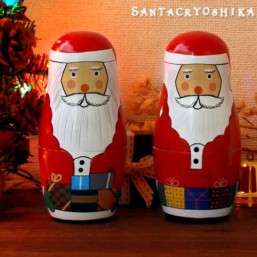 楽天市場】サンタクロース 置物 マトリョーシカ クリスマス サンタク
