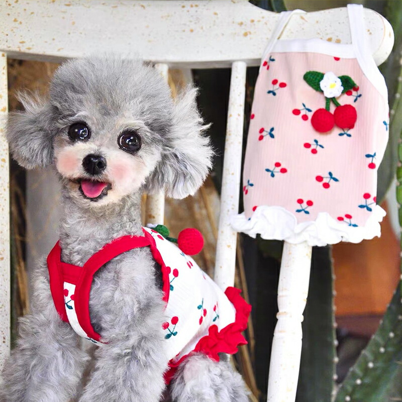 ハンドメイド犬服トレーナー裾フリルタンクトップ（受付ページ）