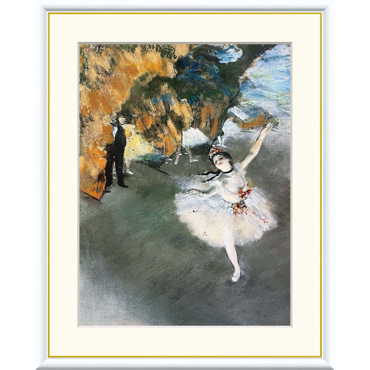 楽天市場】絵画 世界の名画 舞台の踊り子 エドガー・ドガ 額入り