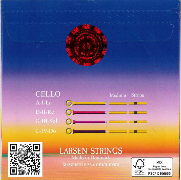 楽天市場】【LARSEN AURORA】ラーセン オーロラチェロ弦 3G : 弦楽器