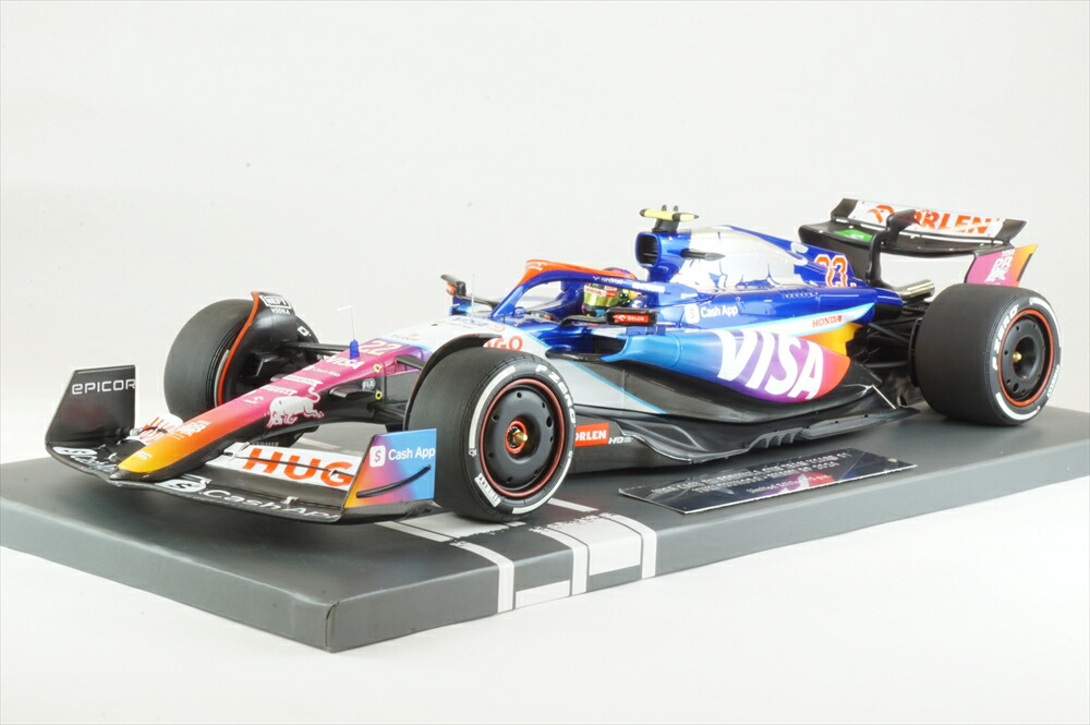 ミニチャンプス 1/18 レーシング・ブルズ 2024 マイアミGP 角田裕毅