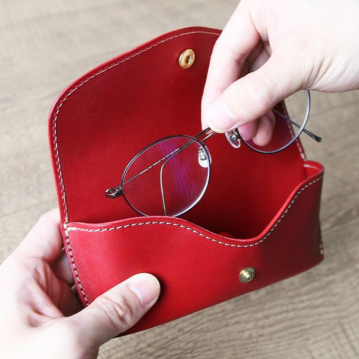 GANZO ワインレッド眼鏡・ペンケース GANZO ワインレッド眼鏡・ペン