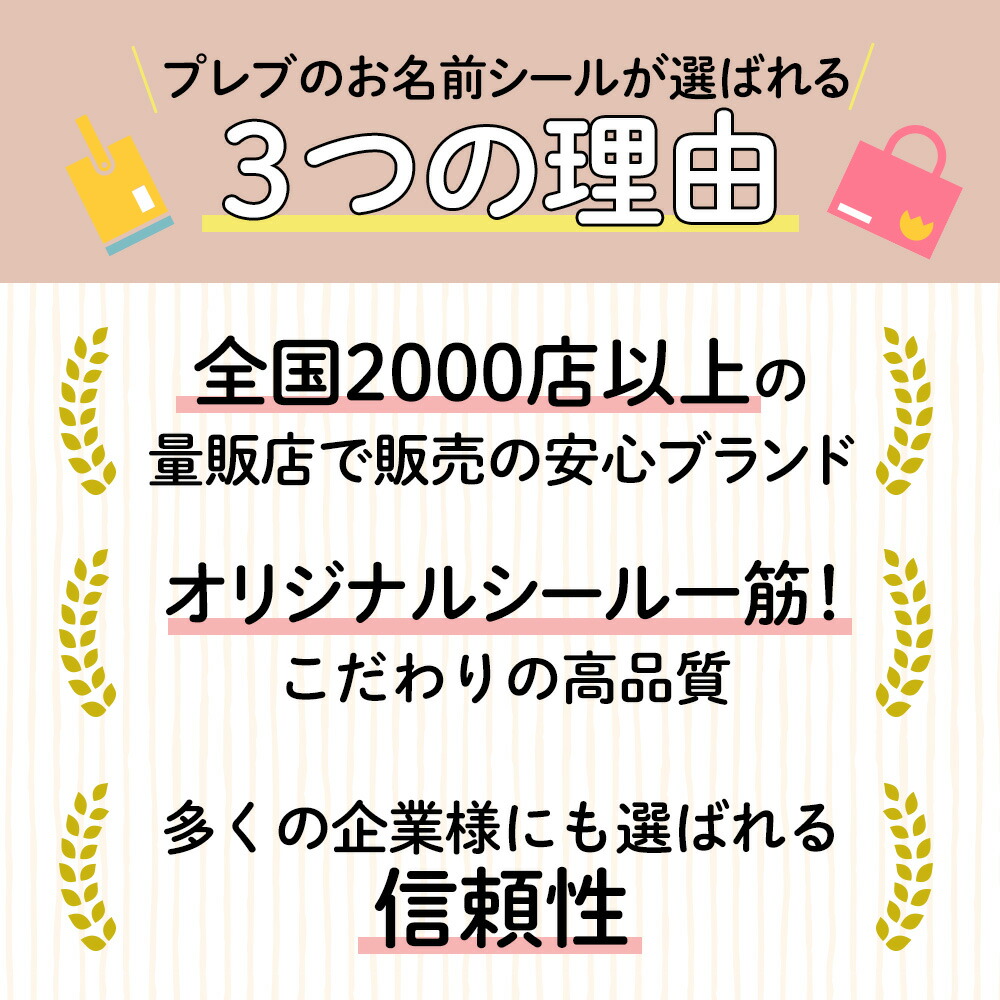 楽天市場】名前シール アイロン おなまえアイロンプリント 特大/大/小