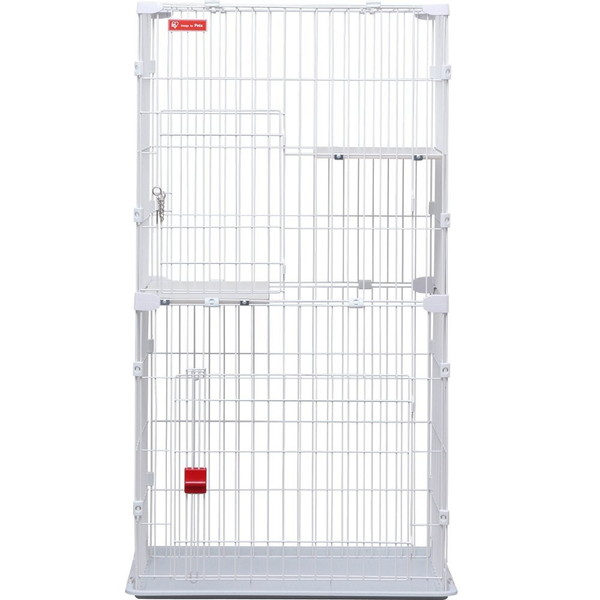 アイリスオーヤマ スリムキャットケージ 2段 PSCC-752 (キャットタワー