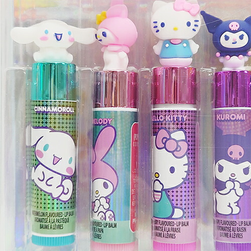 楽天市場】ハローキティ&フレンズ リップバーム 5本 フィギュア