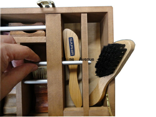 楽天市場】サフィール ノワール ウッドボックス 靴磨き 収納ボックス