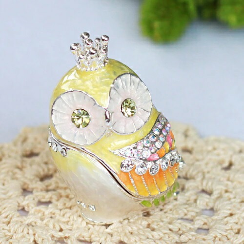 楽天市場】クラウンふくろうのジュエリーボックス 幸せギフト