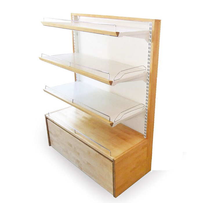 楽天市場】木製陳列棚 THR-775S システム陳列棚 片面タイプ