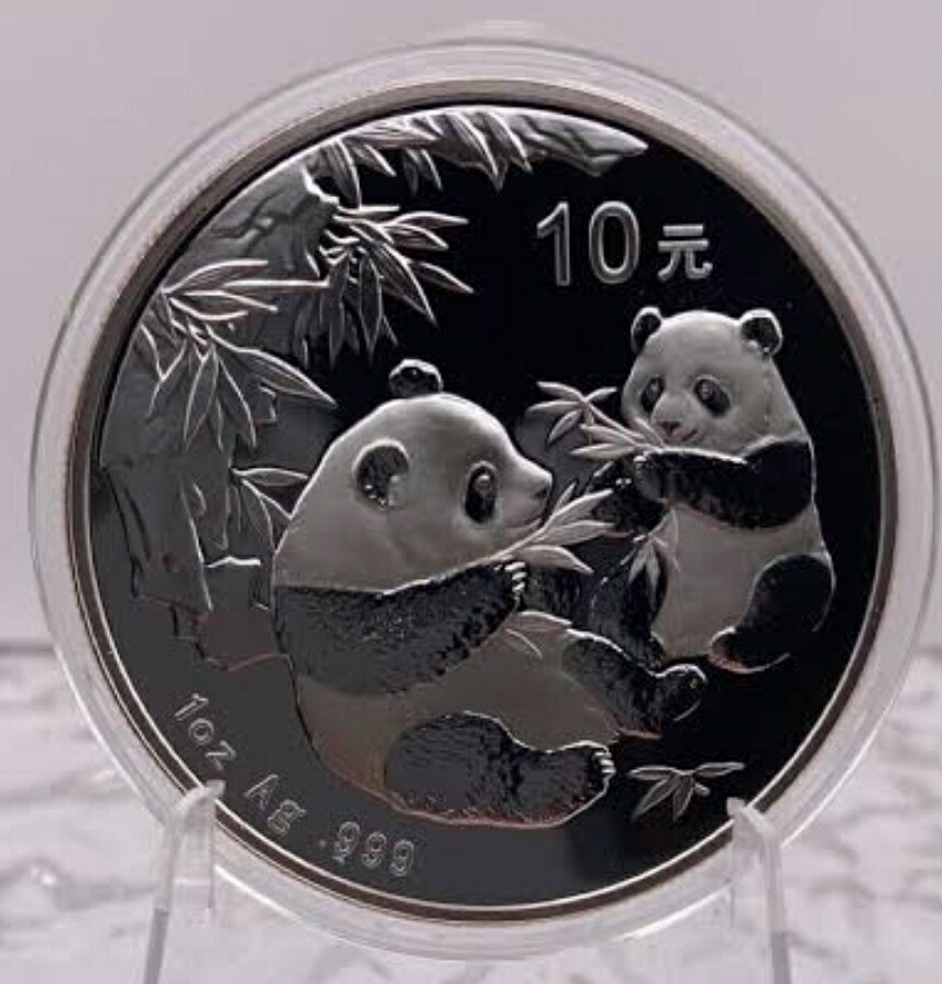 パンダ銀貨 中国工商銀行設立20周年記念銀貨 パンダ銀貨 中国工商銀行