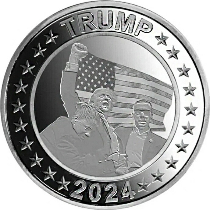 レア！）トランプ大統領 1オンス 銀貨 COVFEFE 【公式通販】