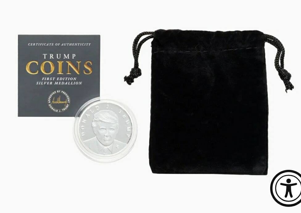 楽天市場】【公式】 純銀99.9％ トランプ大統領 シルバーコイン 純銀