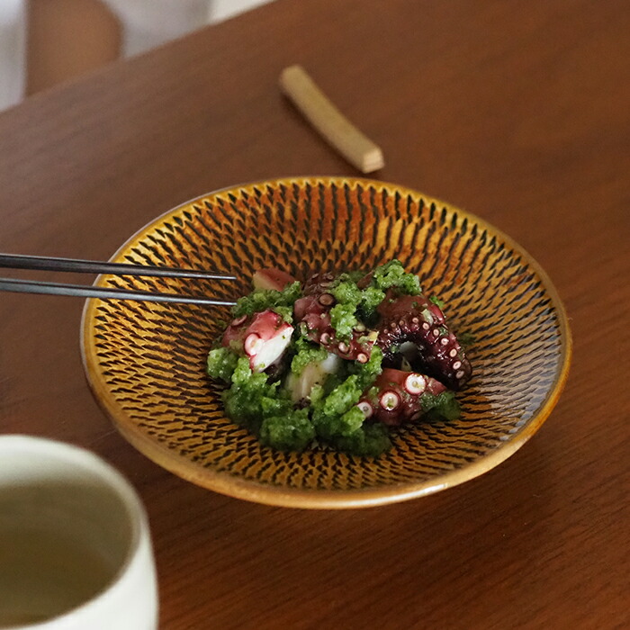 楽天市場】【10日限定クーポン対象】小鹿田焼 小袋窯 5寸皿 飴釉飛び