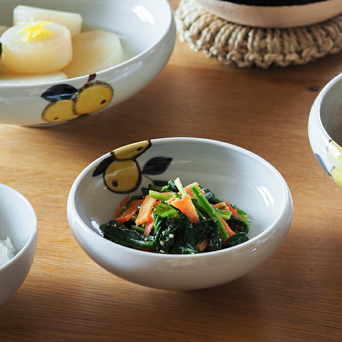 楽天市場】徳永遊心窯 色絵 みかん 4.5寸鉢 / 徳永遊心窯 色絵 みかん