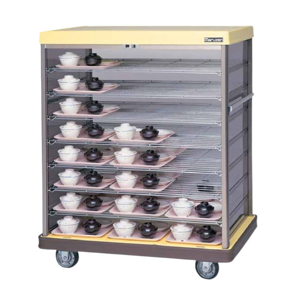 楽天市場】マルゼン 配膳車 MHNS-48【組立式】棚網タイプ