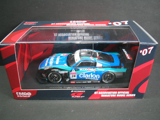 楽天市場】1/43 エブロ EBBRO WOODONE ADVAN Clarion Z SuperGT 2007