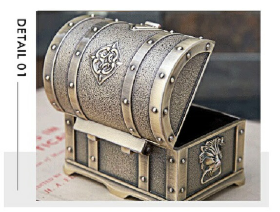 楽天市場】ジュエリーボックス 装飾 宝箱 アンティーク (ゴールド