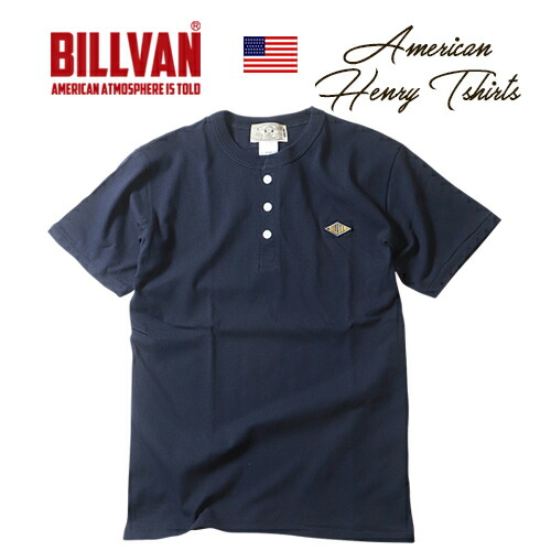 楽天市場】BILLVAN オーセンティック・ヘンリーネック 半袖Tシャツ