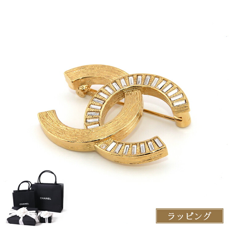 楽天市場】シャネル ブローチ アクセサリー CCマーク メタル ゴールド