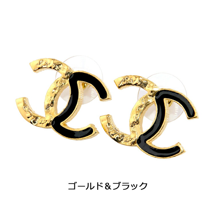 CHANEL ロゴモチーフ ピアス(両耳用)