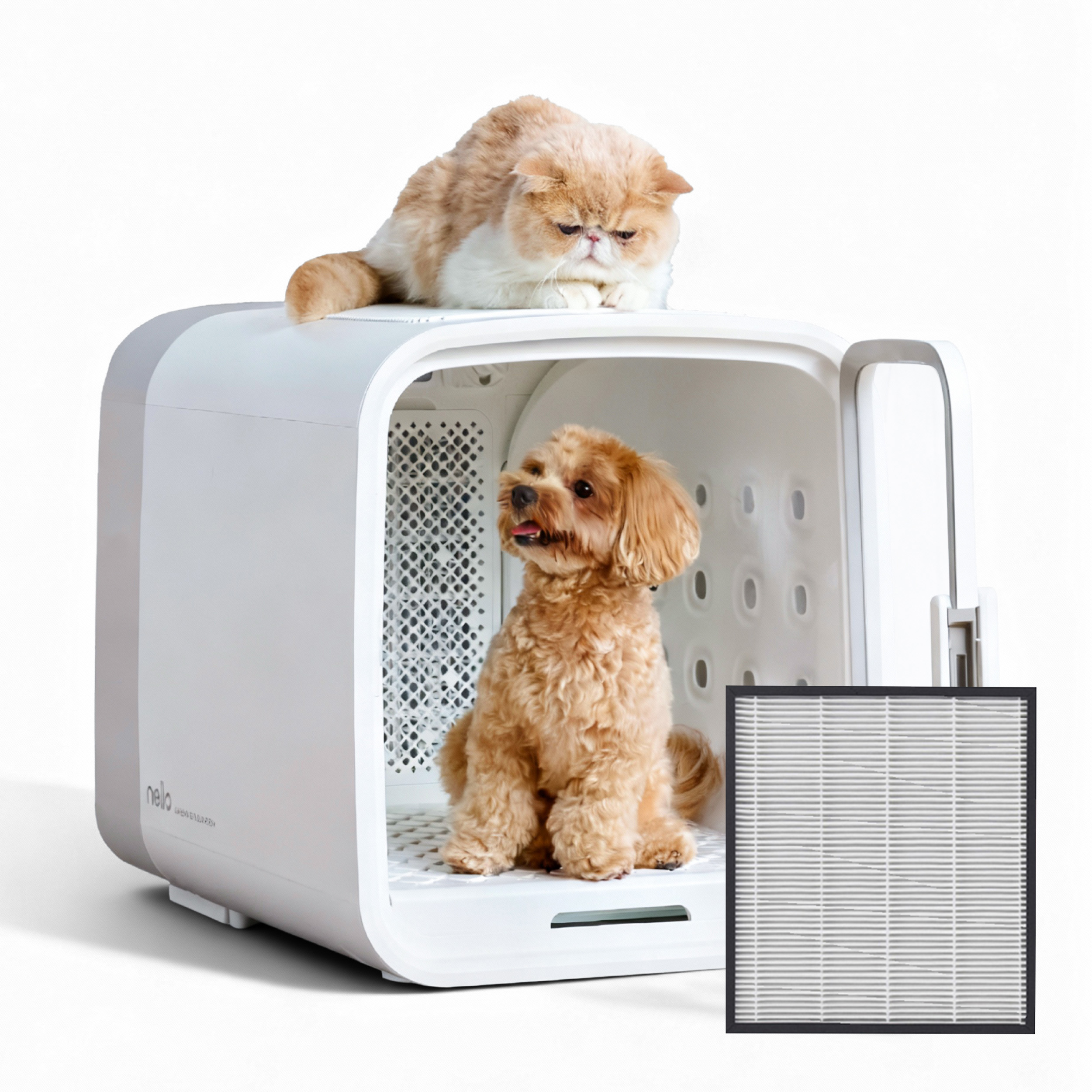 nello ペットドライルーム グレー PD-B10-G(説明書あり、箱無し) nello