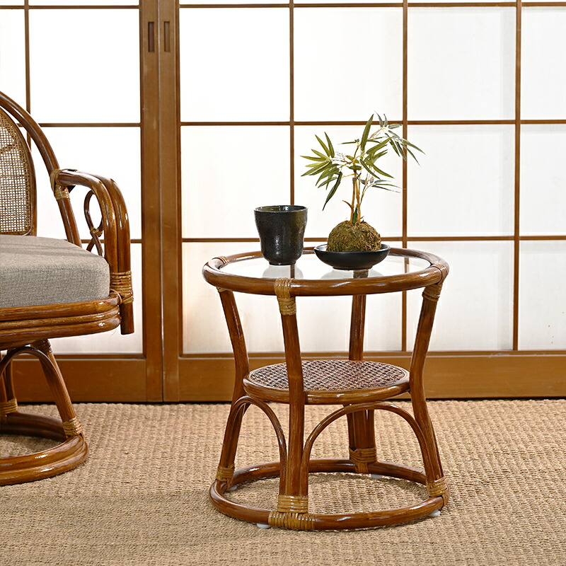 楽天市場】≪マラソンSALE≫9999→8999円!!ラタンガラステーブル