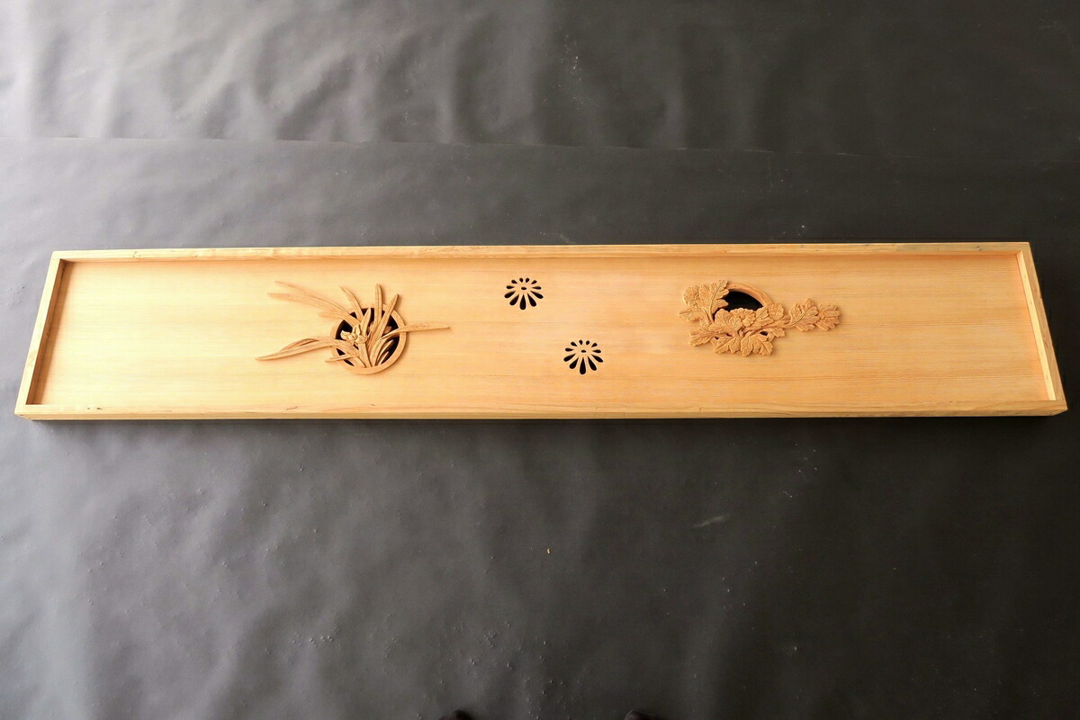 楽天市場】欄間 建具 【1点もの商品】【新品】 高級手彫り欄間2間1組