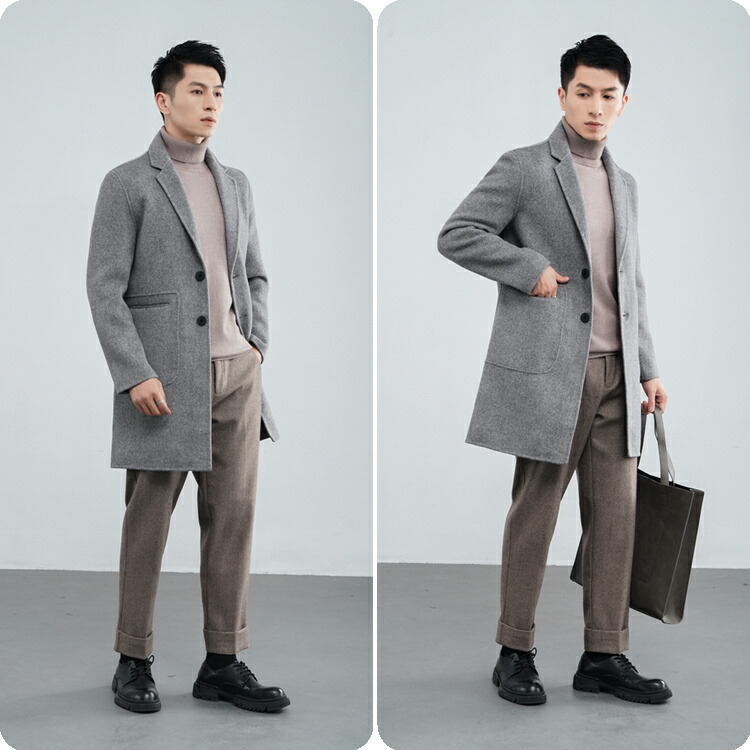 楽天市場】アルパカ混ウールコート チェスターコート メンズ ロング