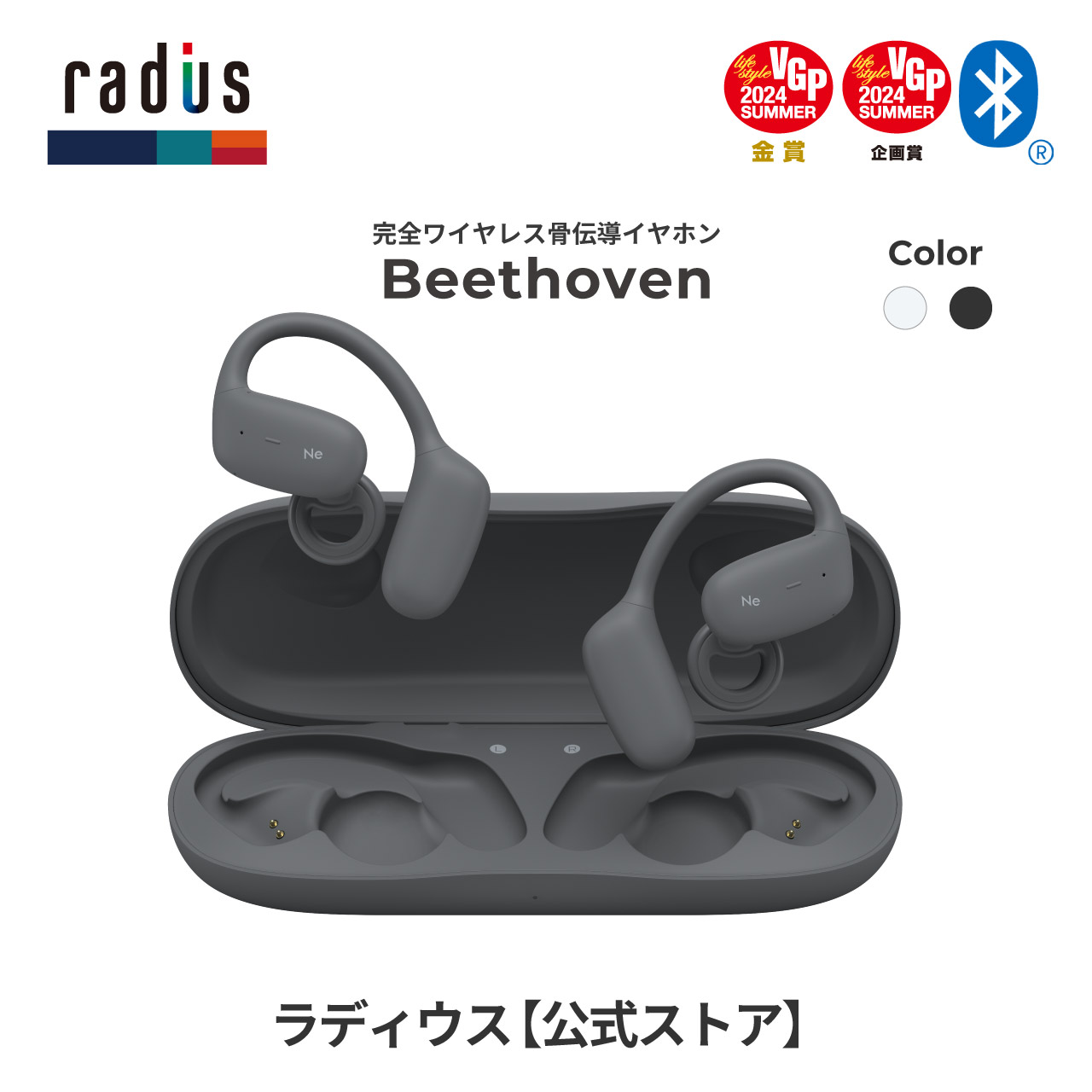 楽天市場】【ポイント10倍】ラディウス HP-B100BT 完全ワイヤレス方式