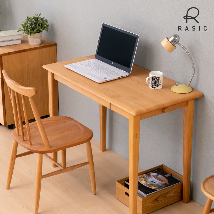 楽天市場】無垢 デスク（機能（デスク・テーブル）収納付き）の通販