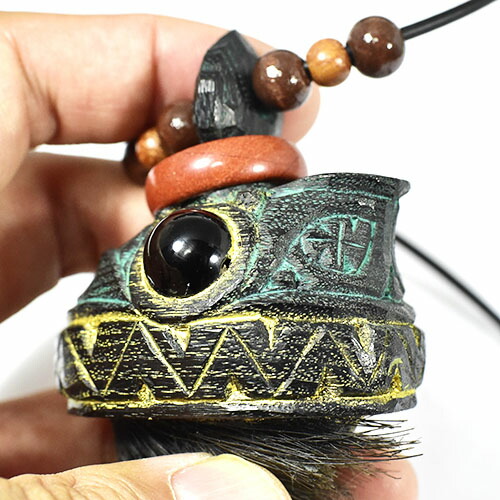 楽天市場】【一点物】アイヌ紋様 エンジュ(槐) 彫刻 ヒグマの爪