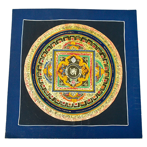 チベット密教 手描き曼荼羅（マンダラ）タンカ【新品・一点物】肉筆画