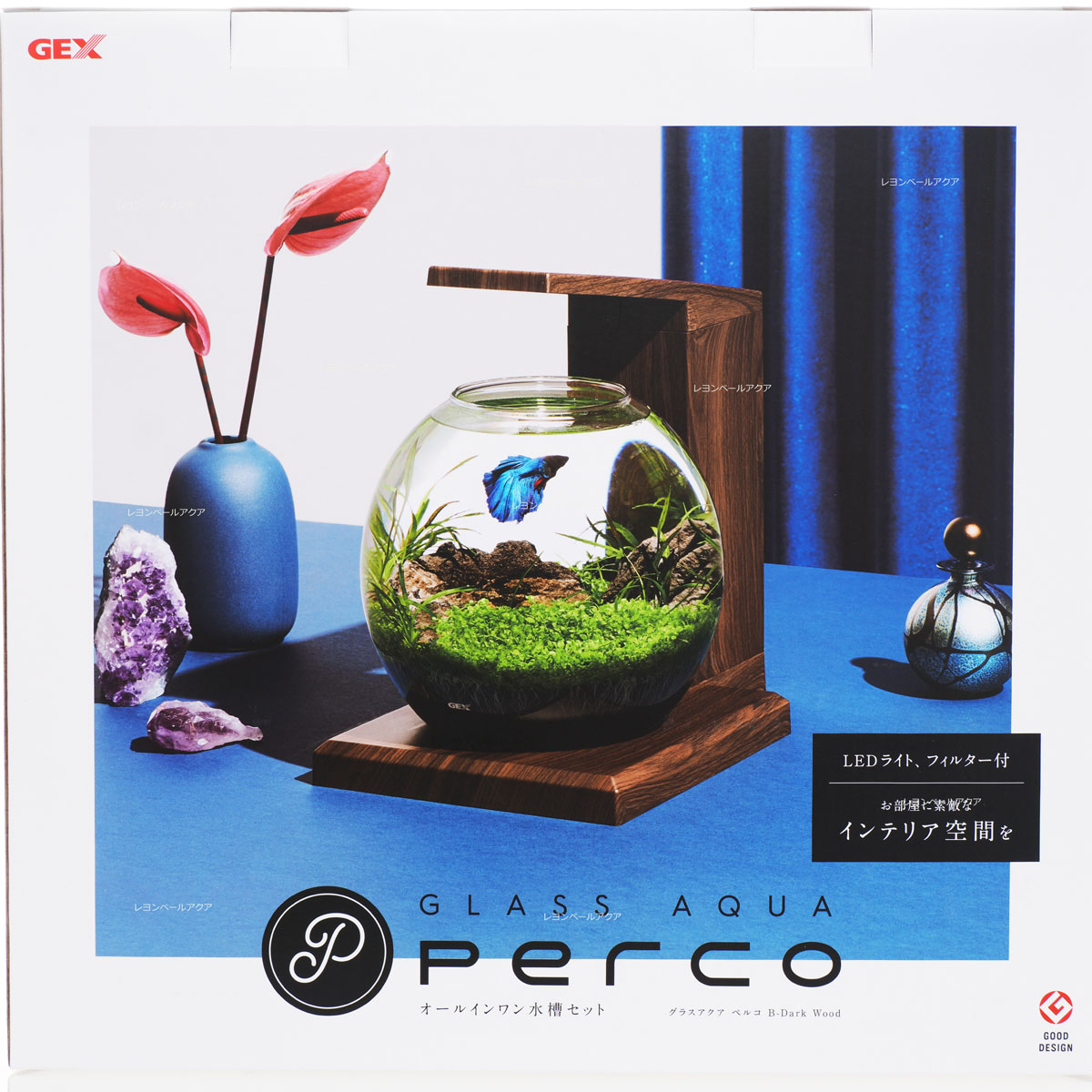 楽天市場】【全国送料無料】GEX グラスアクア ペルコ B-Dark Wood