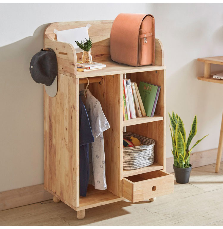 楽天市場】ランドセルラック 天然木 幅60cm ハンガーラック付き