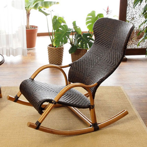 楽天市場】ラタン 手編み ロッキングチェア イス 椅子 チェア 一人掛け