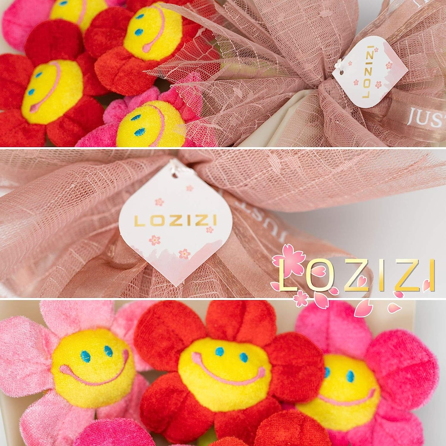 楽天市場】[楽天1位] ぬいぐるみ花束ギフト スマイルフラワー 桜ブーケ