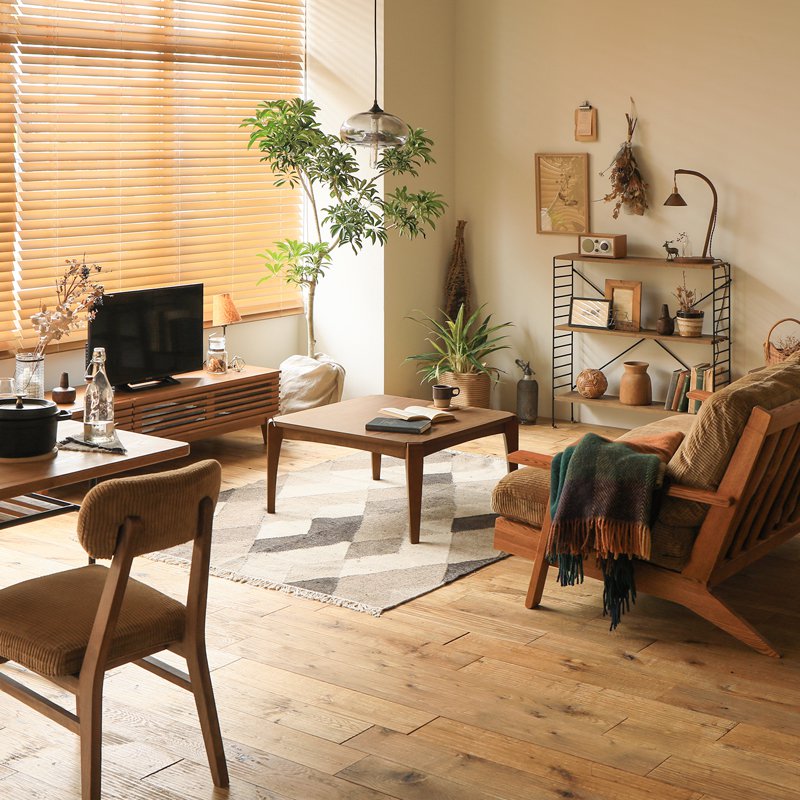 楽天市場】こたつ テーブル 正方形 75 EDDIE 北欧 ヴィンテージ 木製