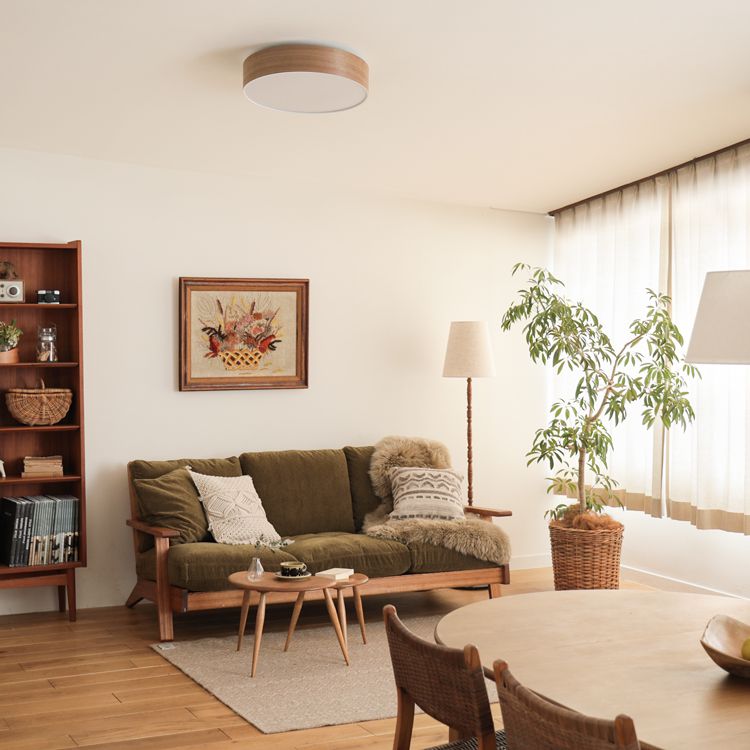 楽天市場】シーリングライト 天井照明 Olika WOOD LED CEILING LIGHT