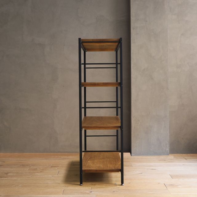 楽天市場】本棚 ZAGA ラック 90 高さ 118cm 4段 インダストリアル