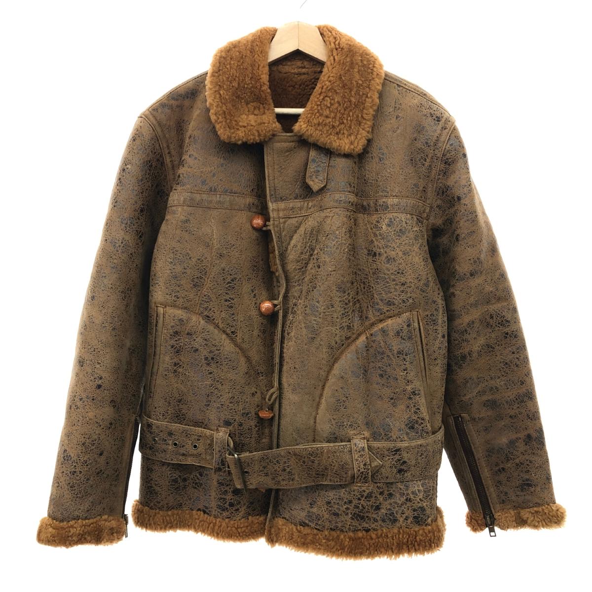 EMPORIO ARMANI ◇ ライダースジャケット レザージャケットブラウン