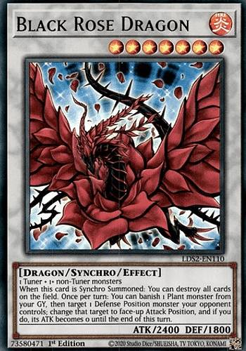 楽天市場】[青文字] 遊戯王 LDS2-EN110 ブラック・ローズ・ドラゴン