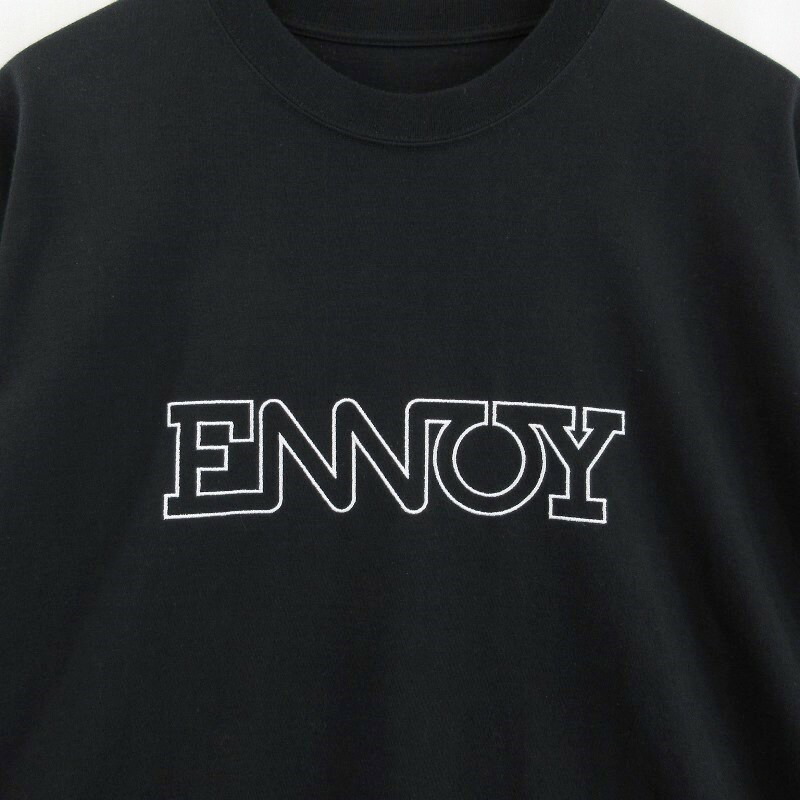 ENNOY ELECTRIC LOGO EMB T-SHIRT L ネイビー