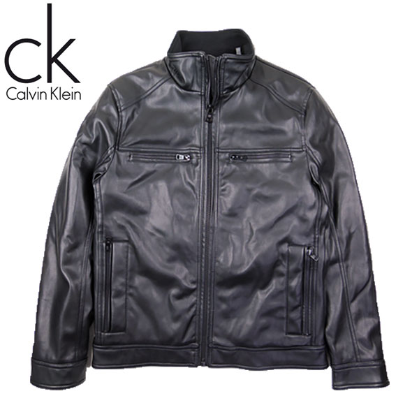 楽天市場】カルバンクライン アウター メンズ PU レザージャケット S