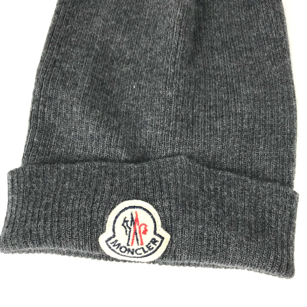 楽天市場】MONCLER モンクレール ロゴ ワッペン ビーニー 帽子 ニット