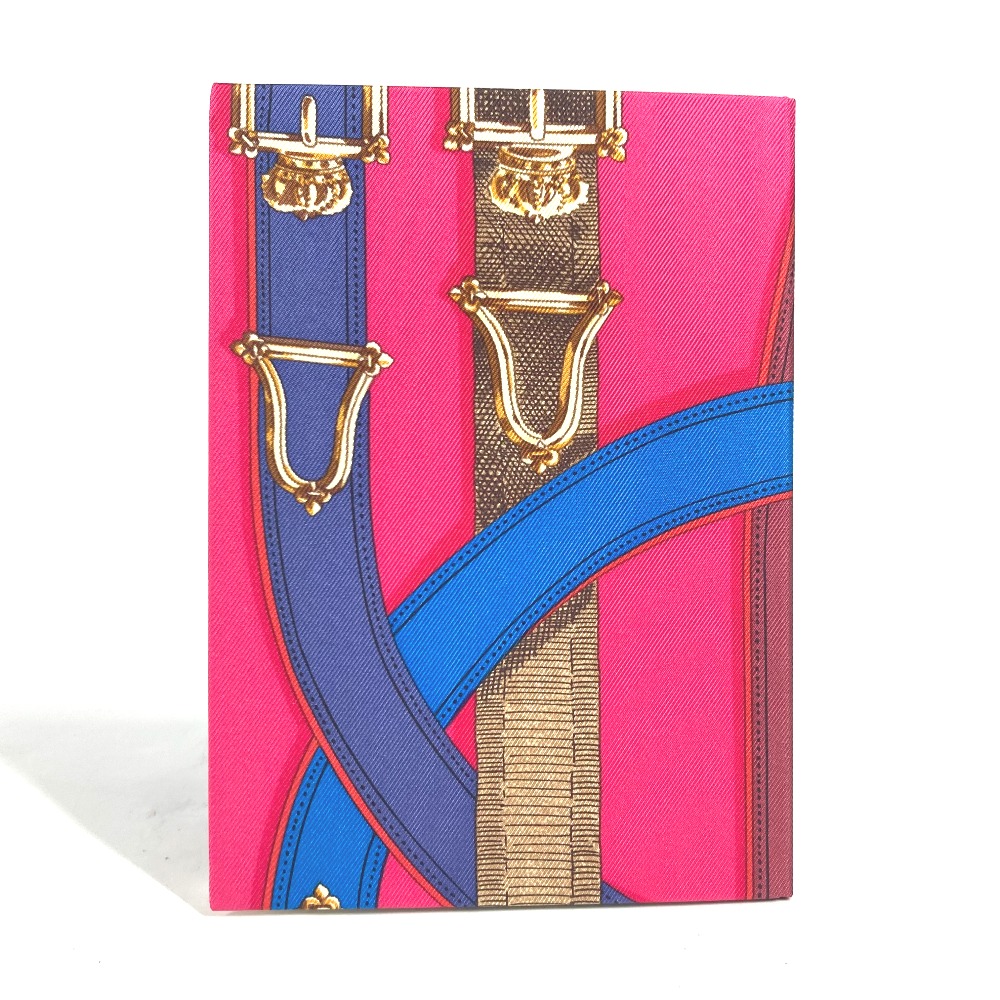 未使用！エルメス［ノート］シルク メモ帳 ブラジル 羽根柄 しおり