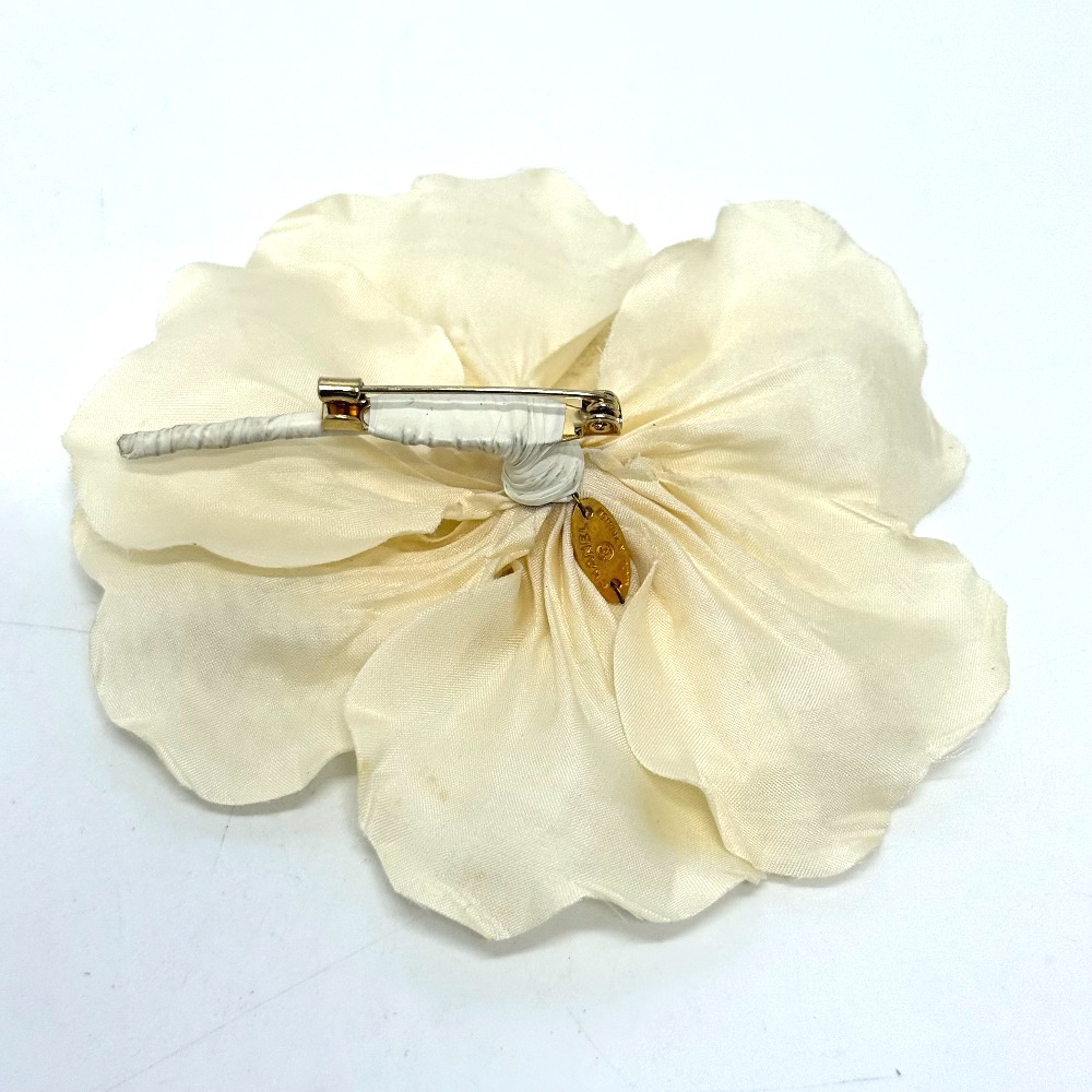 シャネル CHANEL カメリア 節約 コサージュ ブローチ ヴィンテージ 白