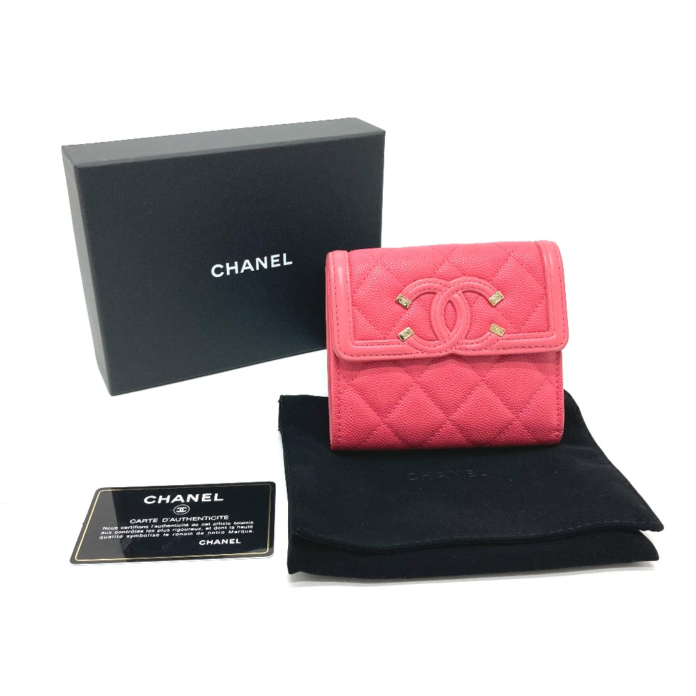 楽天市場】CHANEL シャネル AP0375 CC フィリグリー マトラッセ 中長
