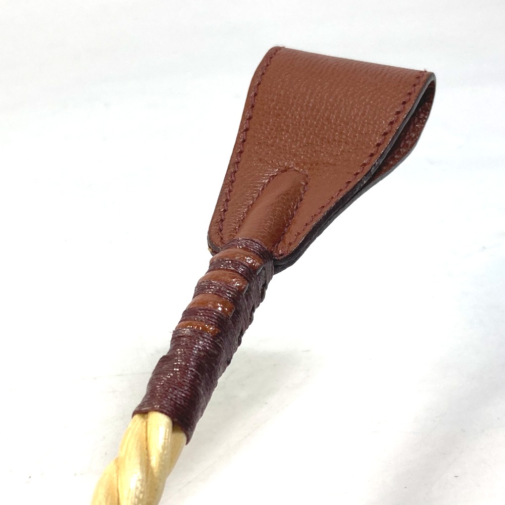 HERMES エルメス クラヴァッシュ 70 馬具 鞭 ウッド×ヴォーエプソン